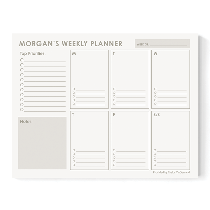 Weekly Notepad